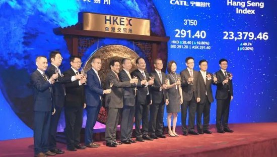 宁德时代，成功在香港上市，H股价格超过A股，市值1.4万亿，今年全球最大IPO！