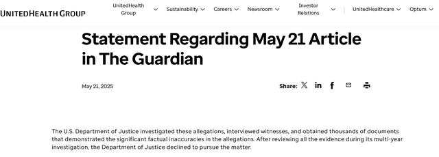 美国医保巨头又陷舆论漩涡:报道称其付钱激励养老院减少住院转诊