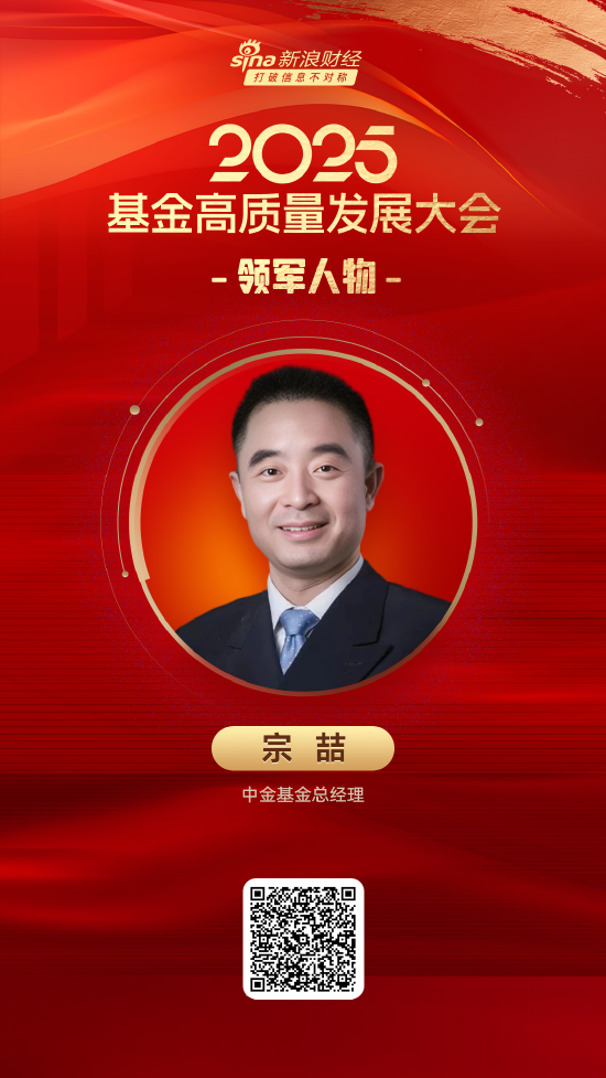 2025公募基金领军人物TOP榜：中金基金宗喆排名第48 名次上升15名