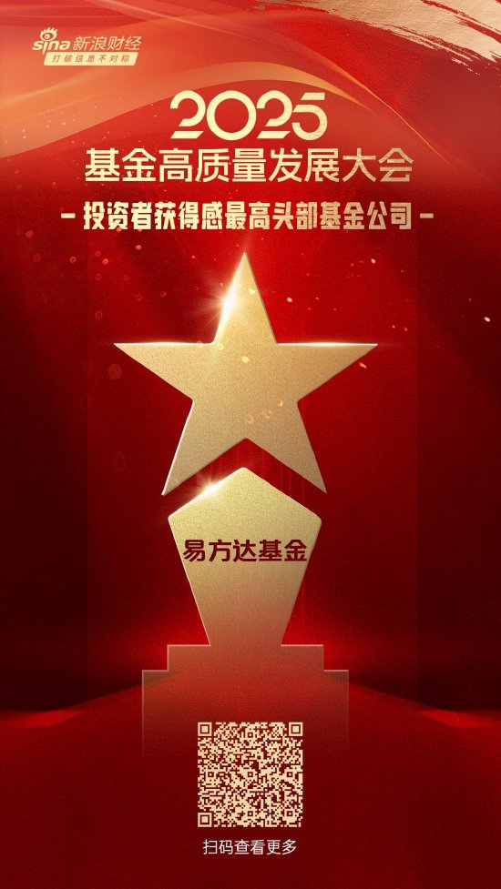 2025公募基金荣誉榜:易方达基金获得最具影响力基金公司、最佳投资者教育基金公司等6项大奖