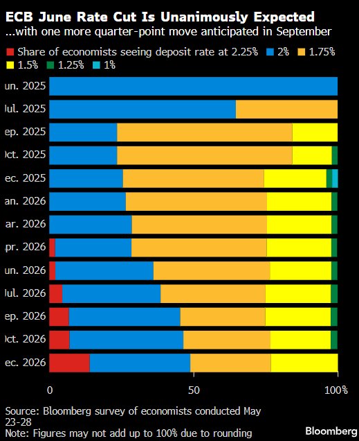 欧洲央行势将第八次降息 通胀形势恐使后续行动前景不明