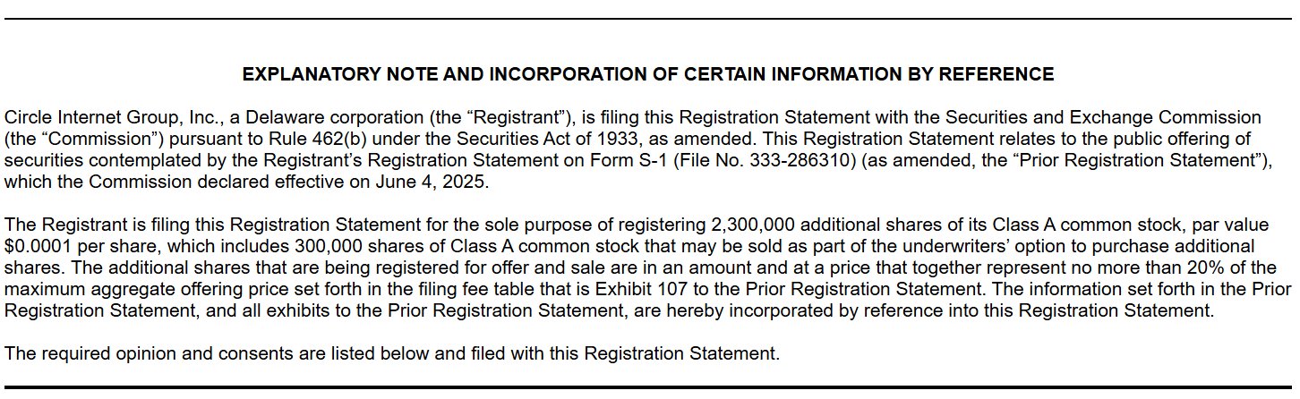 美股迎来稳定币之夜！因需求超火爆 Circle上市前夕又上调发行规模