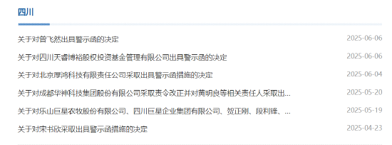 程序违规、从事非关联业务等！天睿基金及相关责任人被出具警示函