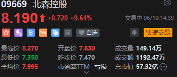 北森控股逆势大涨10%创近21个月新高 股价年内逼近翻倍