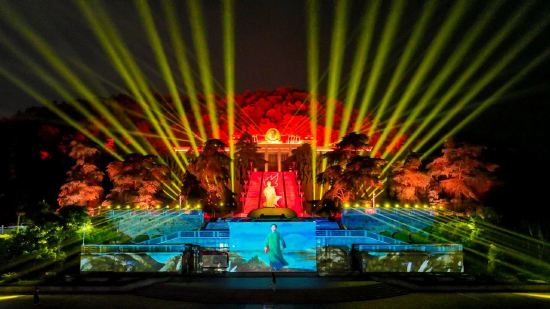 光峰科技点亮安源胜利广场光影秀：唤醒红色记忆