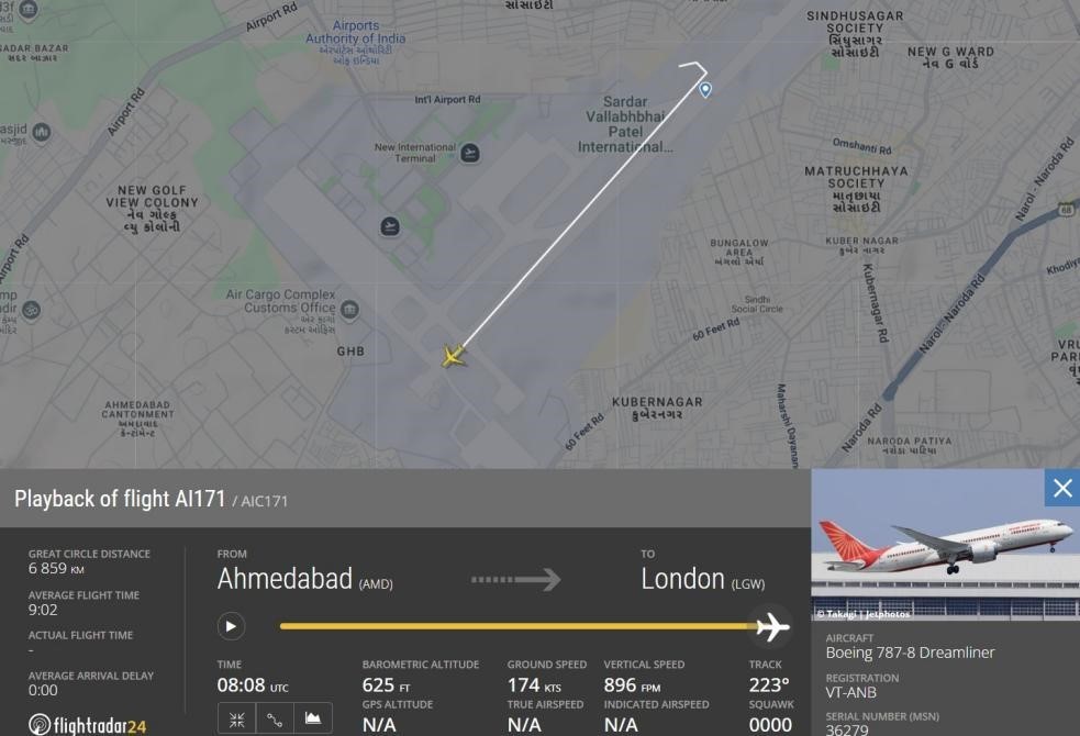 一文梳理!印度一飞往英国客机起飞时坠毁,至少导致133人死亡,乘客无中国公民