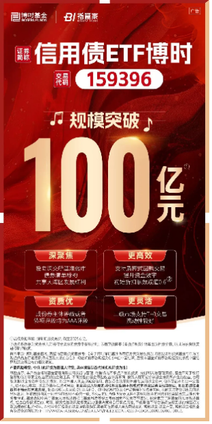 信用债ETF博时（159396）规模突破百亿，成为高效配置利器