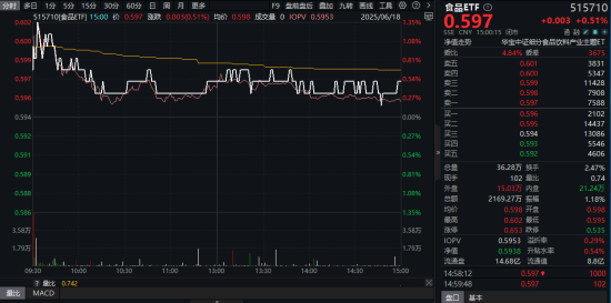 陆家嘴论坛释放政策红利!AI、算力午后崛起,创业板人工智能ETF华宝(159363)收涨1.31%!吃喝板块止跌回升