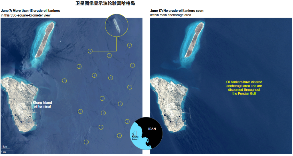伊朗石油大撤退：卫星图像揭示德黑兰的