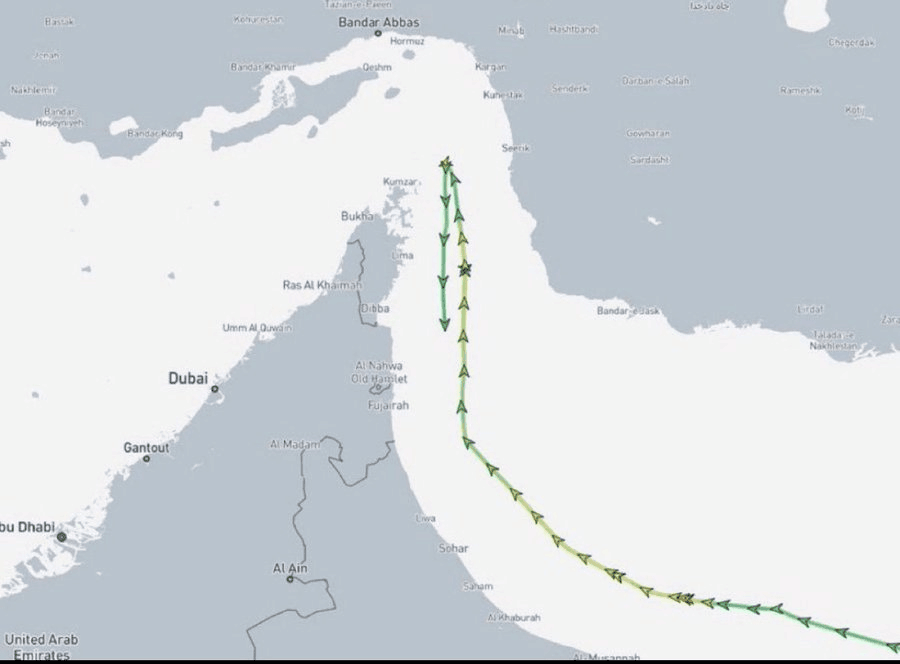 全球航运业高度警惕中东风险,两艘超级油轮在霍尔木兹海峡前调头