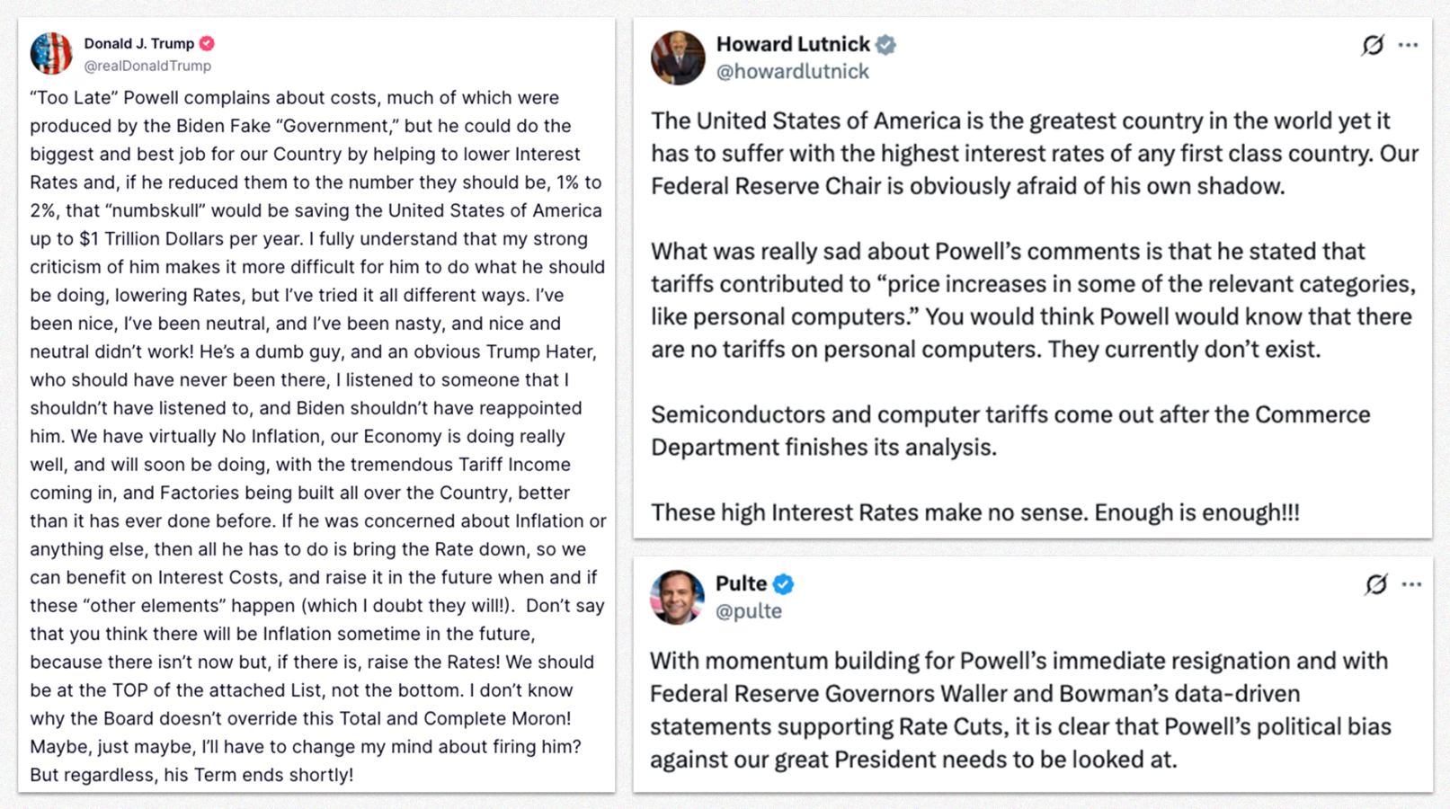 特朗普施压正在奏效?“新美联储通讯社”:鲍威尔面临双输局面