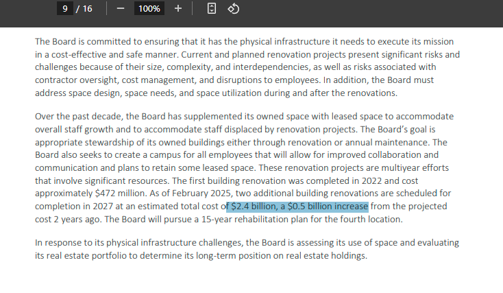美联储大楼耗资172亿奢华翻修?鲍威尔回应指责:90年老建筑不安全