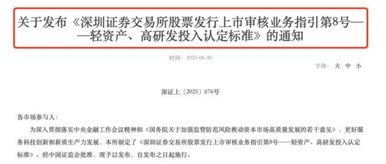 事关创业板，深交所最新发布