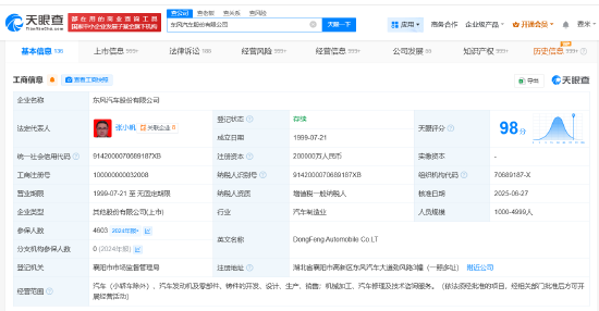 张小帆任东风股份董事长