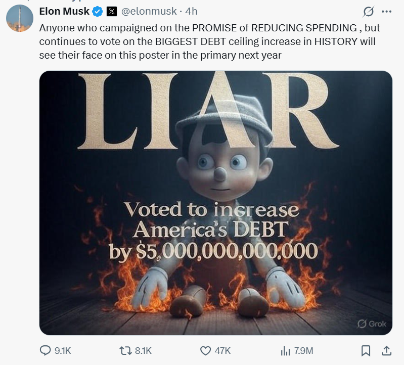 马斯克-特朗普“口水战”全面升级:恶毒互撕、言论充满火药味!