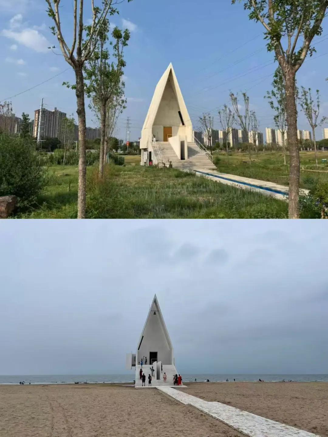 河南新乡“阿那亚分亚”没法打卡了!花了6万元仿建、又花了2万多元改建,仍被法院判决拆除