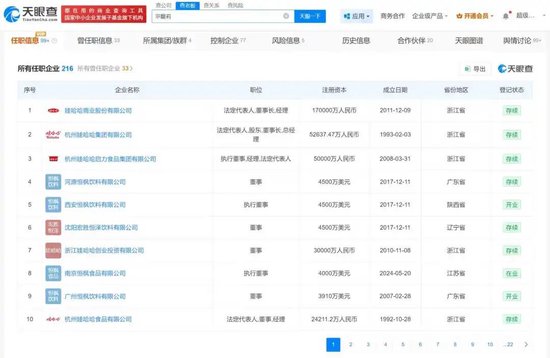 宗馥莉辞职原因曝光，将独立经营“娃小宗”！名下仍关联超200家企业