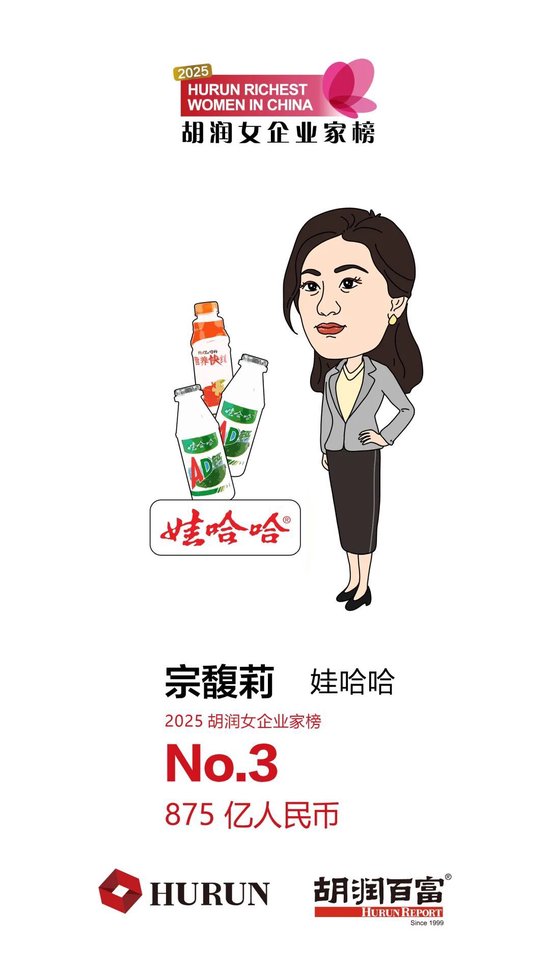 《2025胡润女企业家榜》重磅发布|1410亿身价！中国新晋女首富诞生