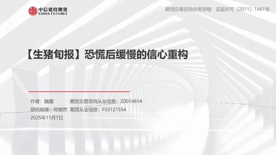 【生猪旬报】恐慌后缓慢的信心重构