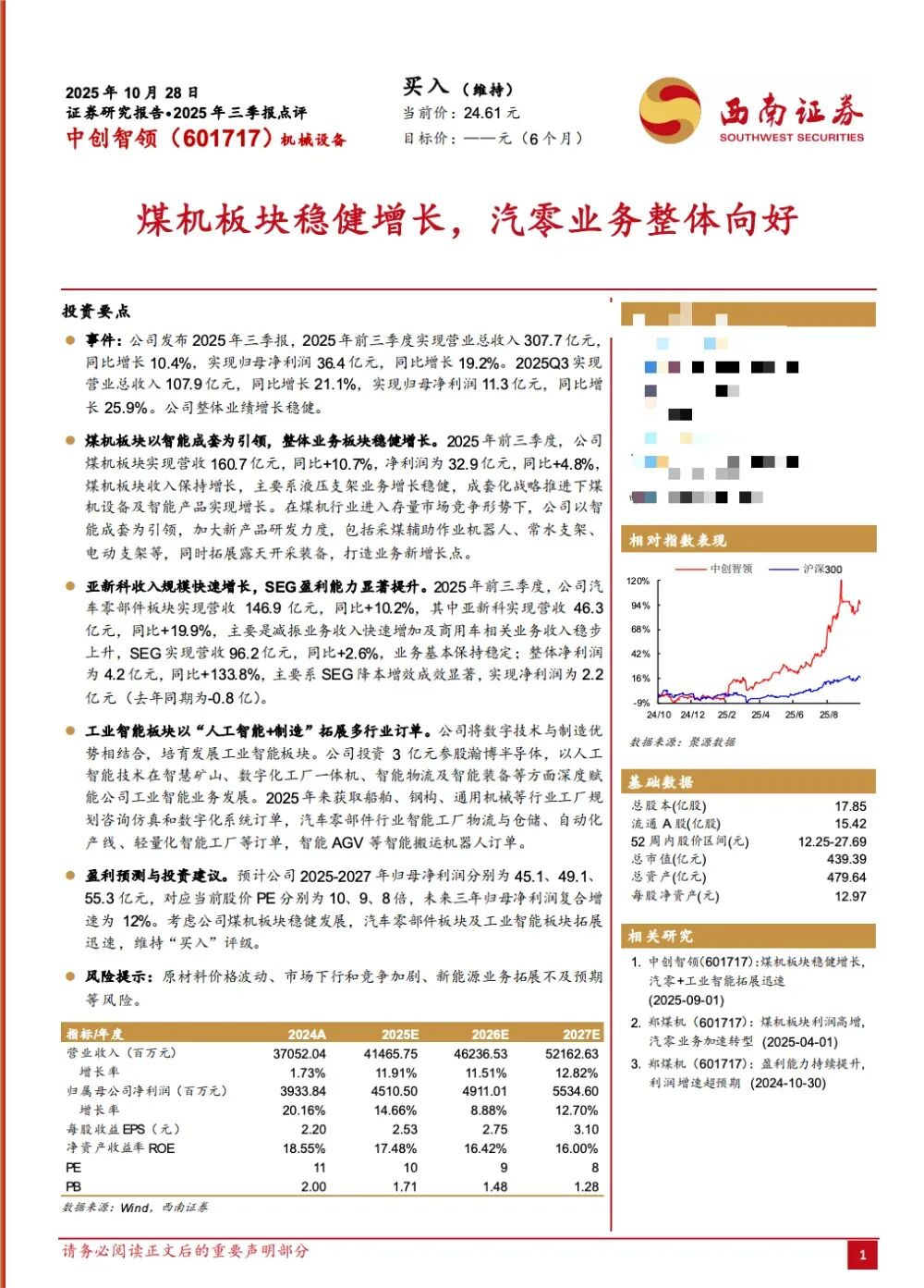 调研汇总：华夏、泓德、富国基金等106家明星机构调研中创智领！