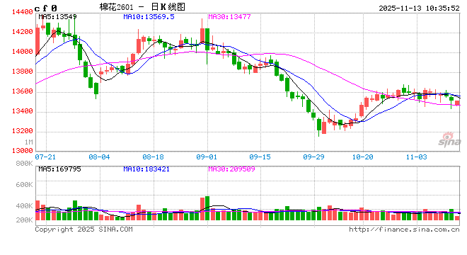 软商品期货：棉价承压震荡，纸浆走势偏强