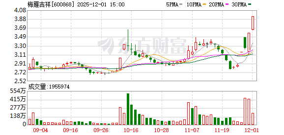 梅雁吉祥涨停，沪股通净买入1158.02万元